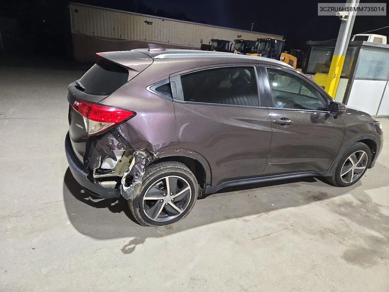 2021 HONDA HR-V VIN 3CZRU6H58MM735014 — фото 3