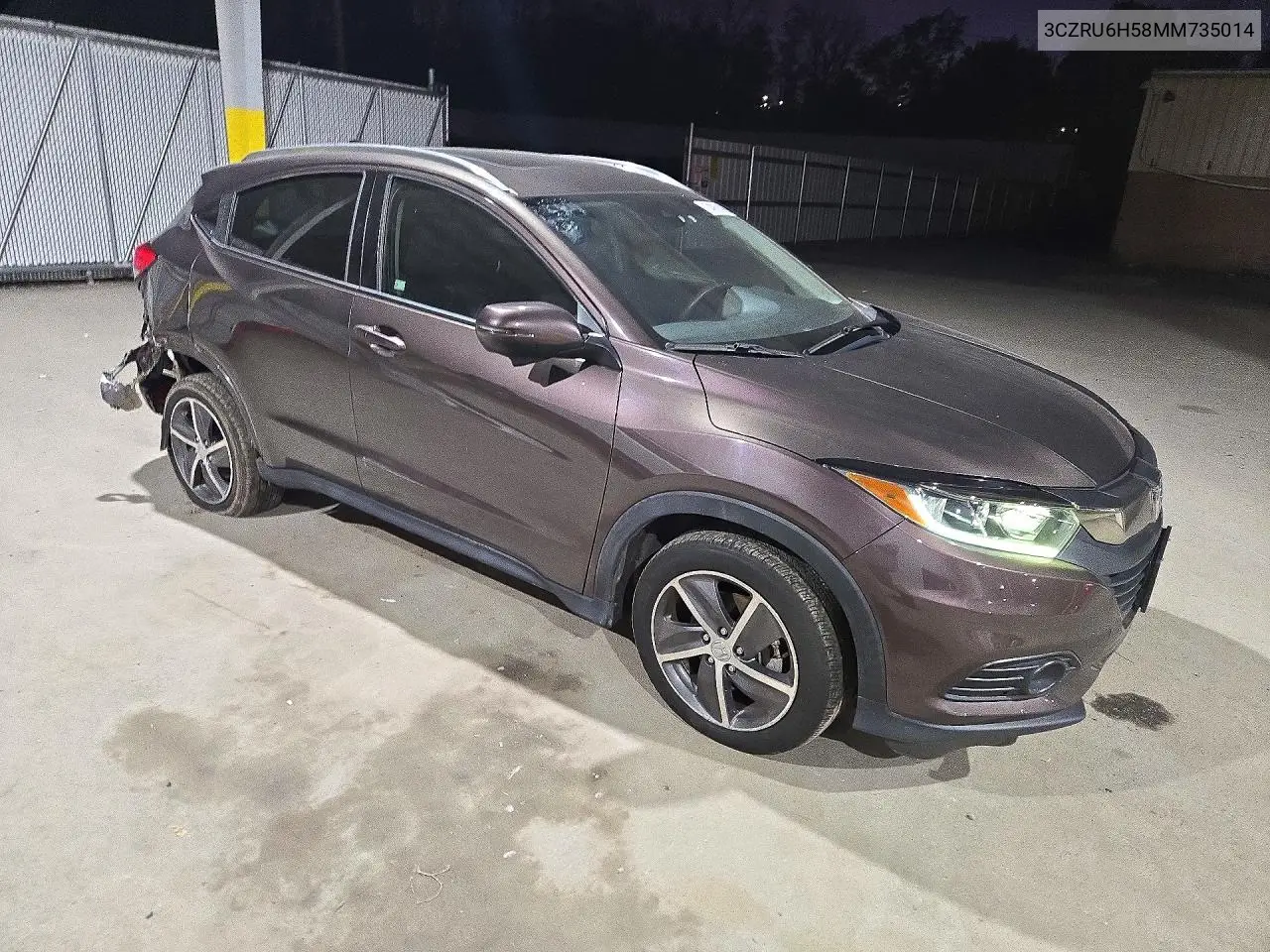2021 HONDA HR-V VIN 3CZRU6H58MM735014 — фото 4