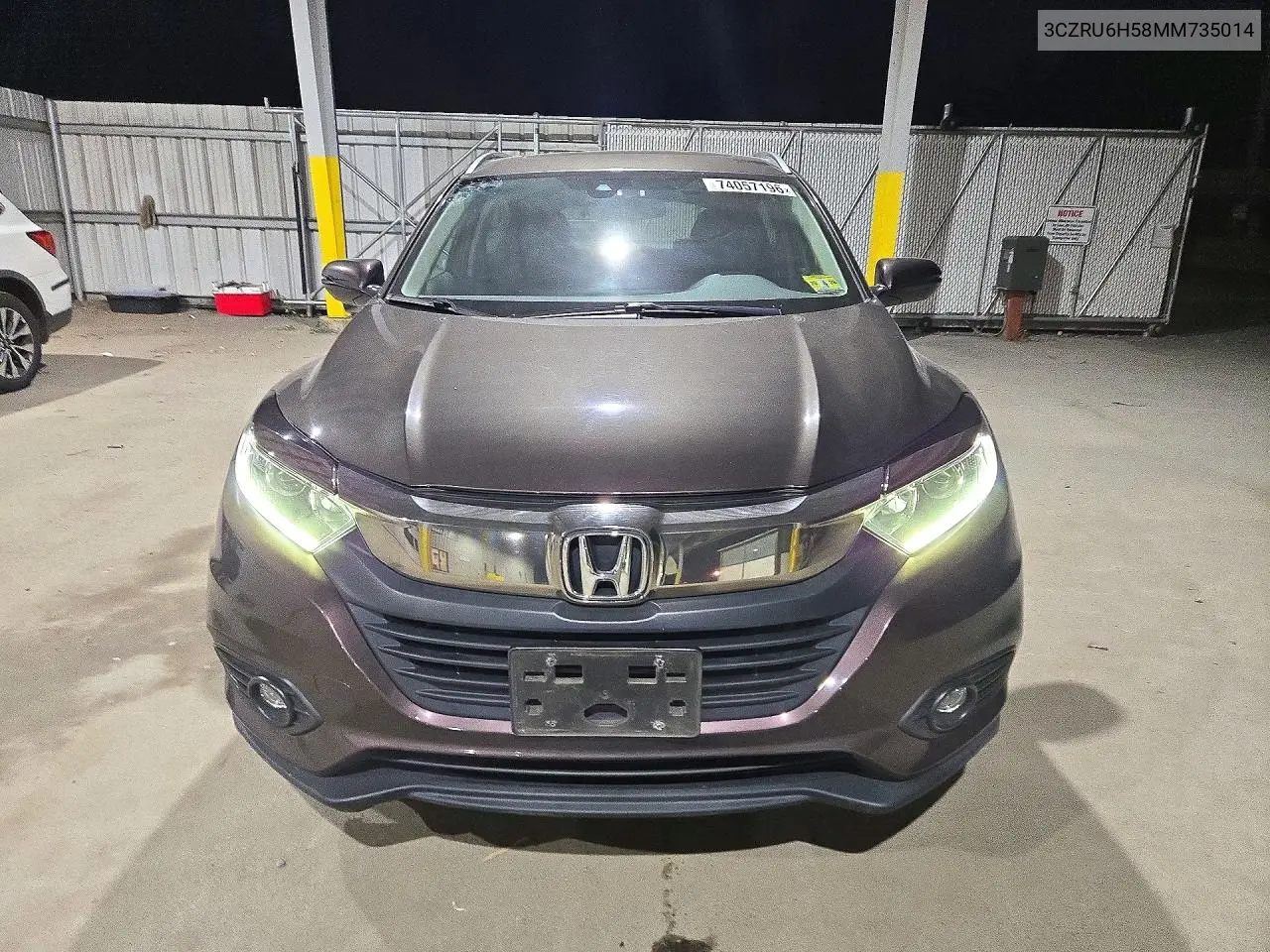 2021 HONDA HR-V VIN 3CZRU6H58MM735014 — фото 5