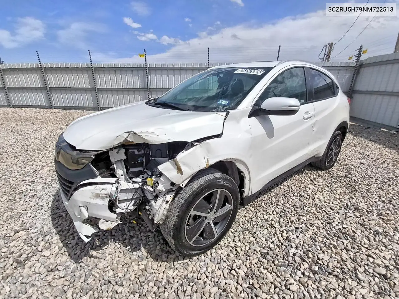 HONDA HR-V 2022, VIN 3CZRU5H79NM722513