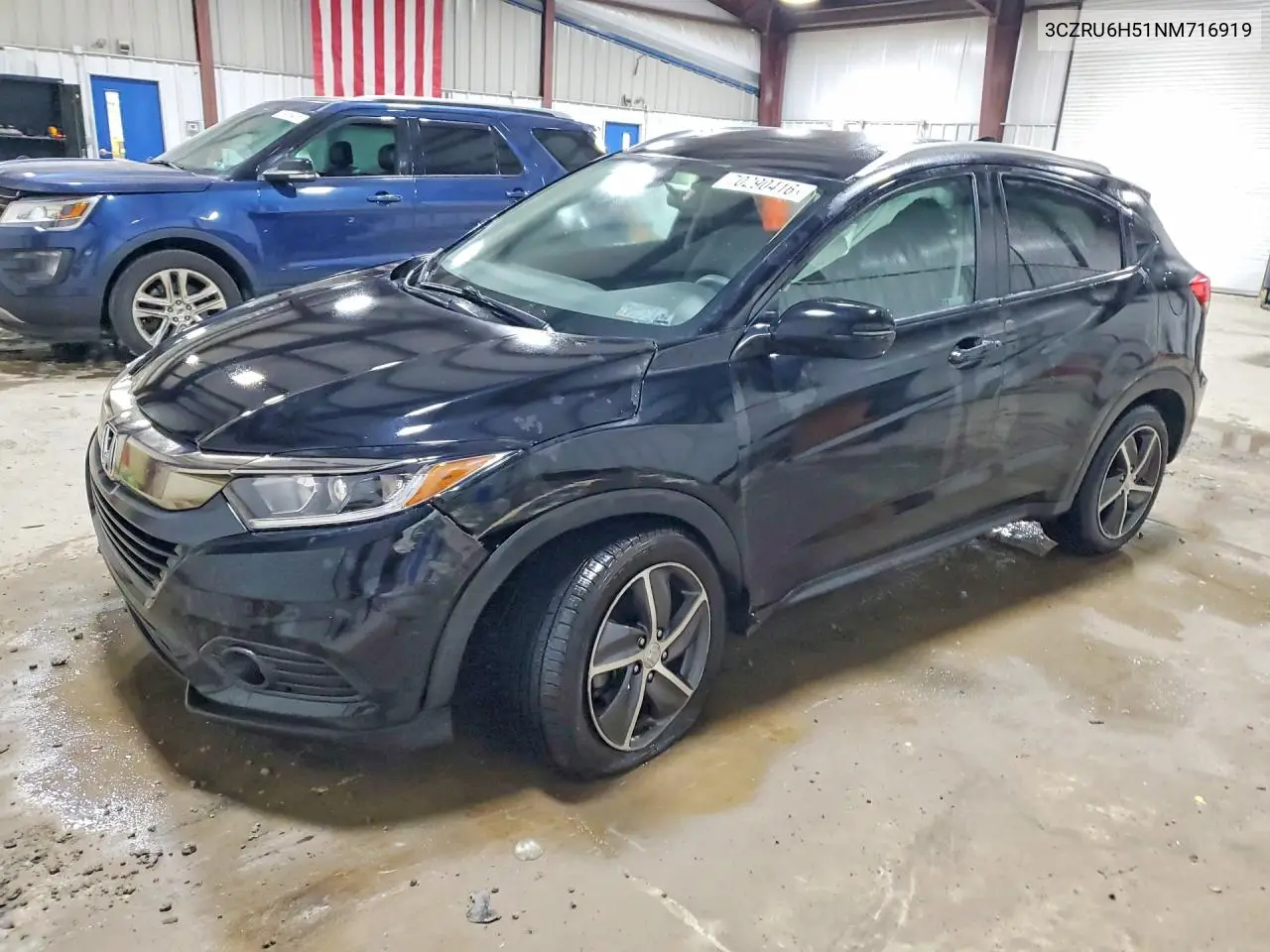 HONDA HR-V 2022, VIN 3CZRU6H51NM716919
