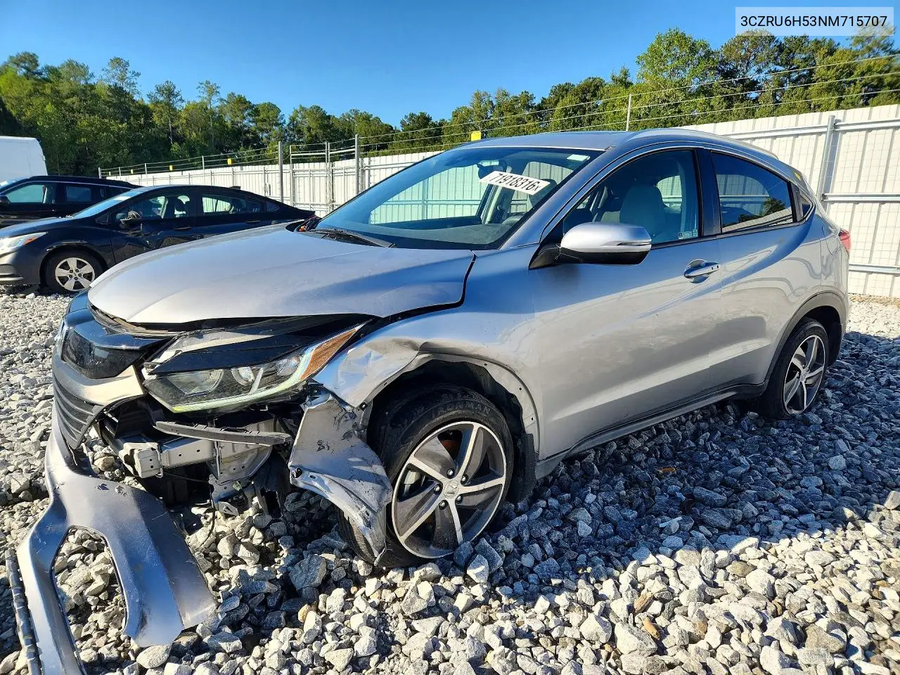 HONDA HR-V 2022, VIN 3CZRU6H53NM715707