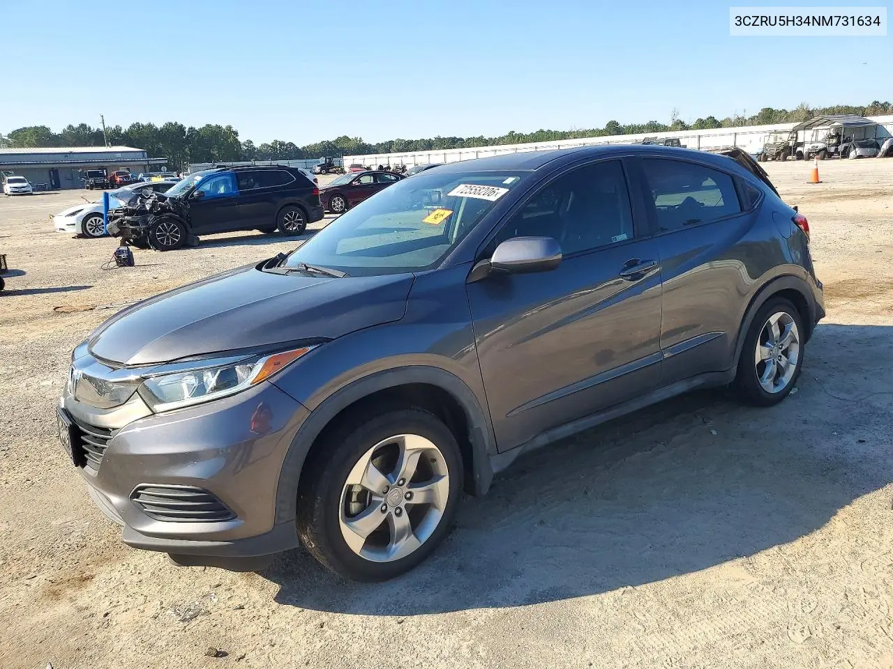 HONDA HR-V 2022, VIN 3CZRU5H34NM731634