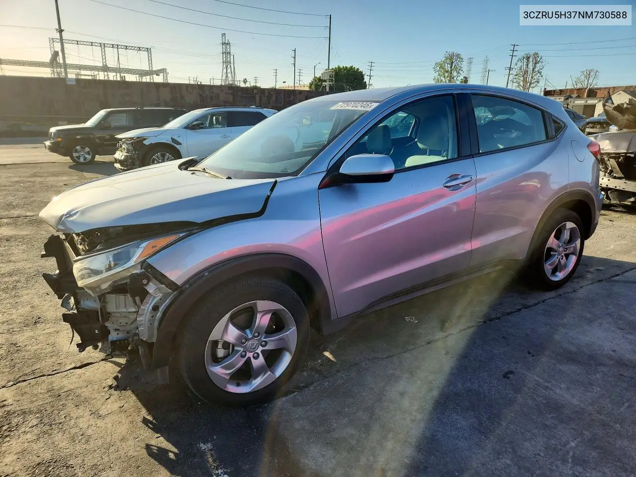 HONDA HR-V 2022, VIN 3CZRU5H37NM730588