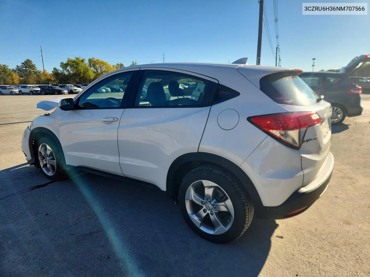 2022 HONDA HR-V VIN 3CZRU6H36NM707566 — фото 2