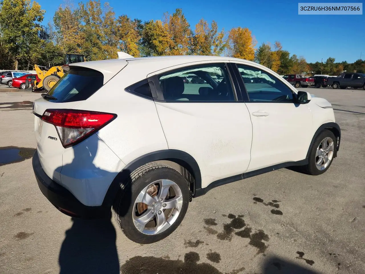 2022 HONDA HR-V VIN 3CZRU6H36NM707566 — фото 3
