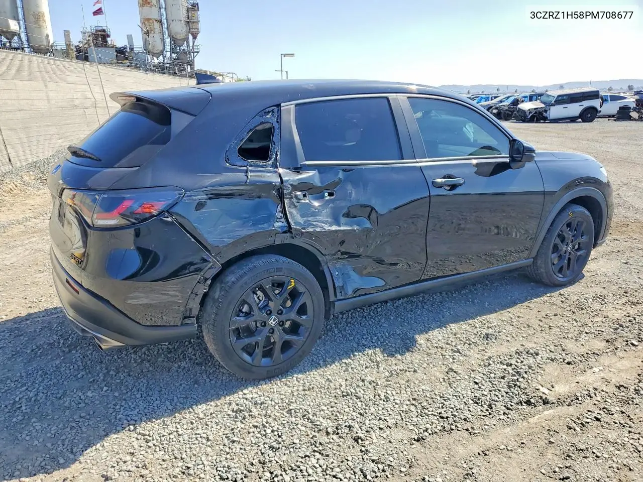 2023 HONDA HR-V VIN 3CZRZ1H58PM708677 — фото 3