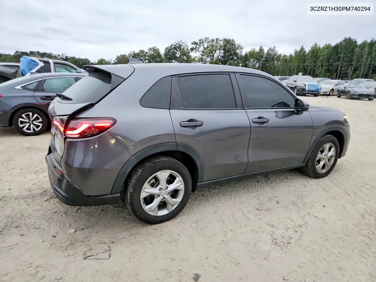 2023 HONDA HR-V VIN 3CZRZ1H30PM740294 — фото 3