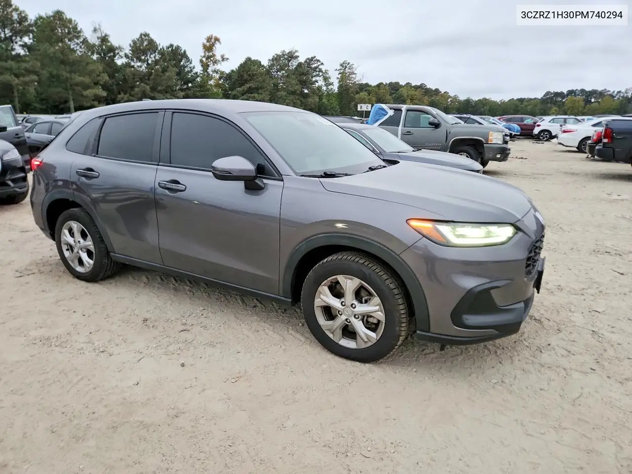 2023 HONDA HR-V VIN 3CZRZ1H30PM740294 — фото 4