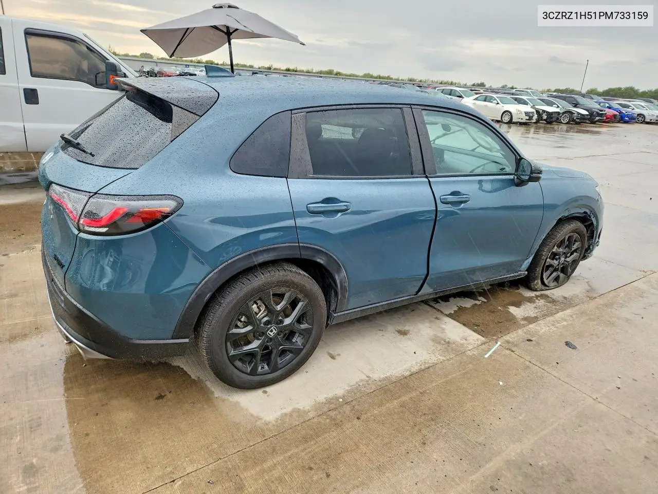 2023 HONDA HR-V VIN 3CZRZ1H51PM733159 — фото 3