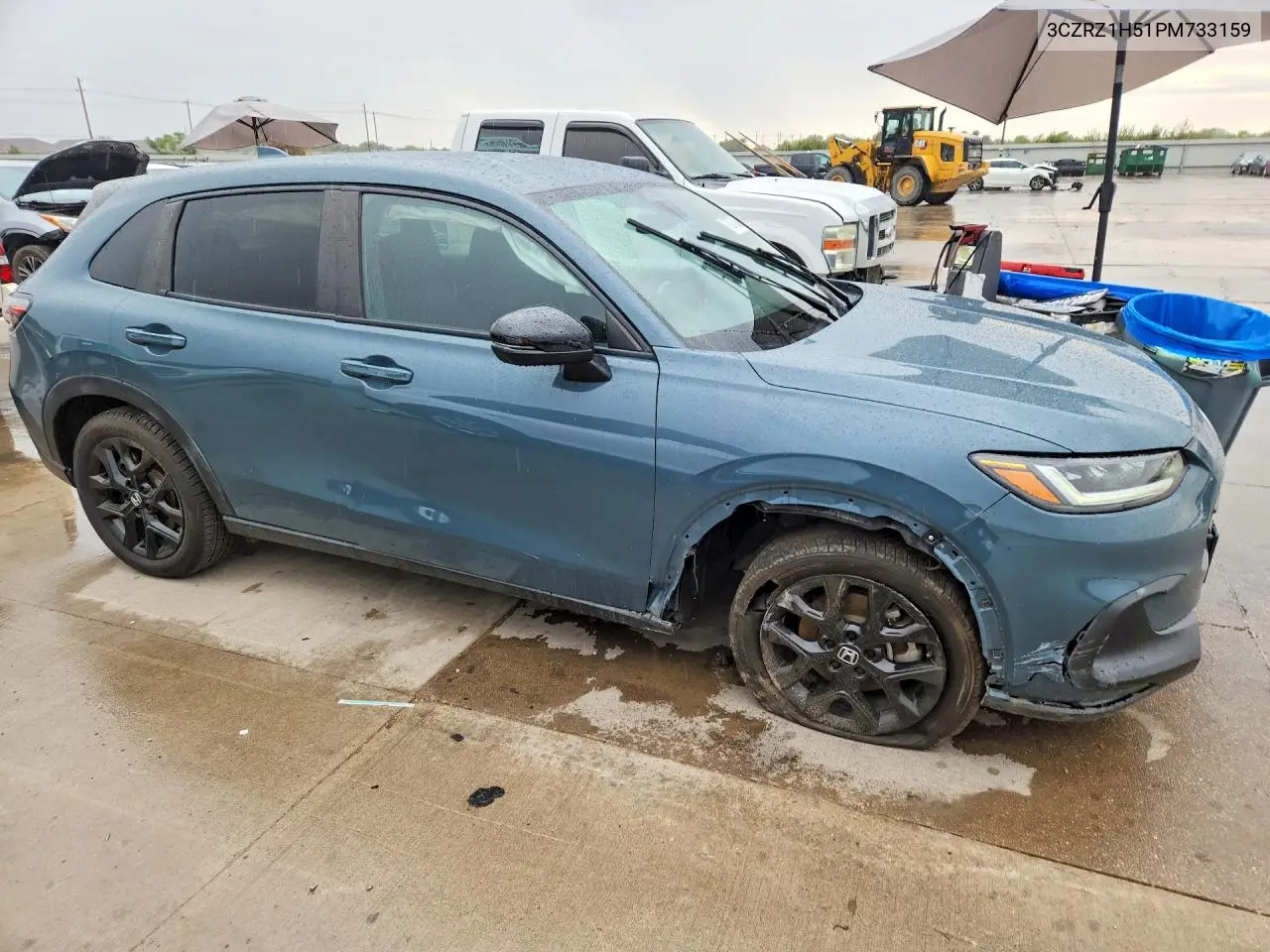 2023 HONDA HR-V VIN 3CZRZ1H51PM733159 — фото 4