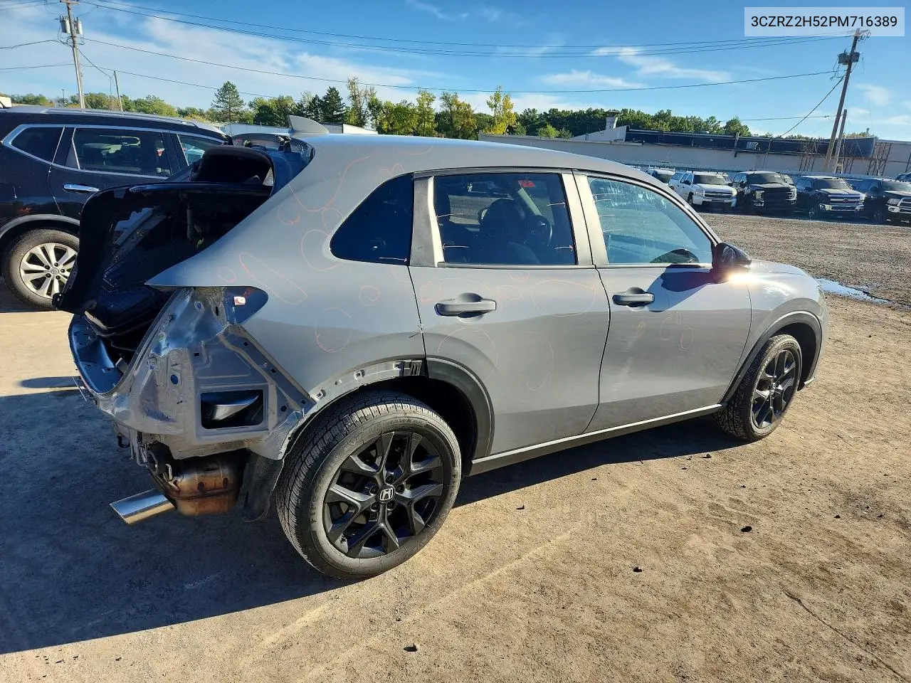 2023 HONDA HR-V VIN 3CZRZ2H52PM716389 — фото 3