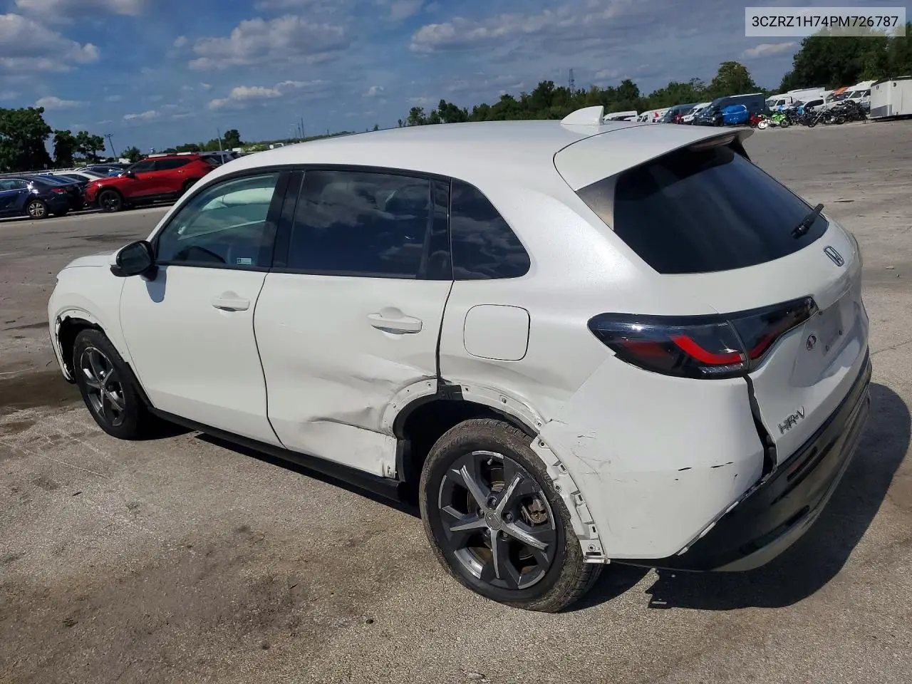 2023 HONDA HR-V VIN 3CZRZ1H74PM726787 — фото 2