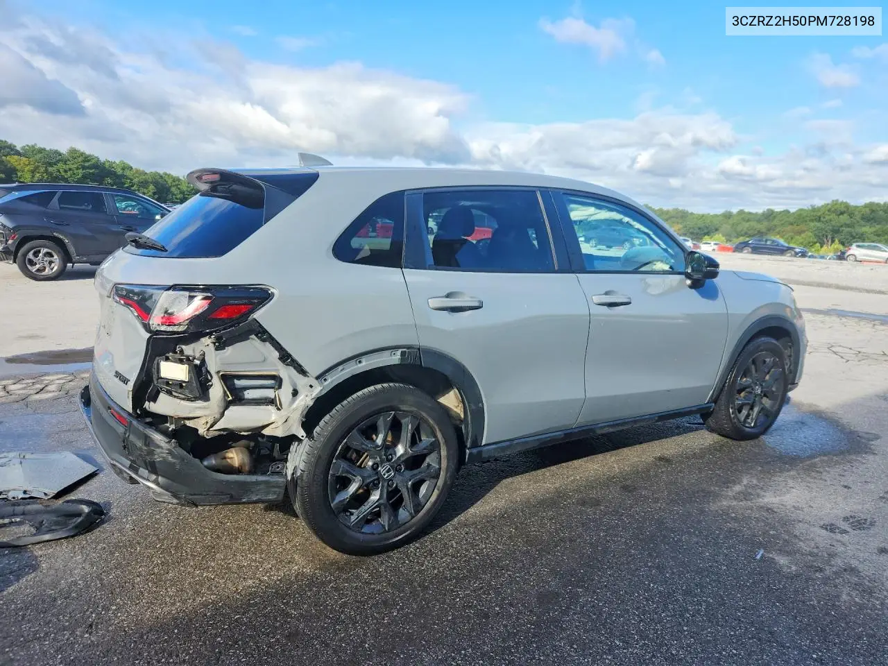 2023 HONDA HR-V VIN 3CZRZ2H50PM728198 — фото 3