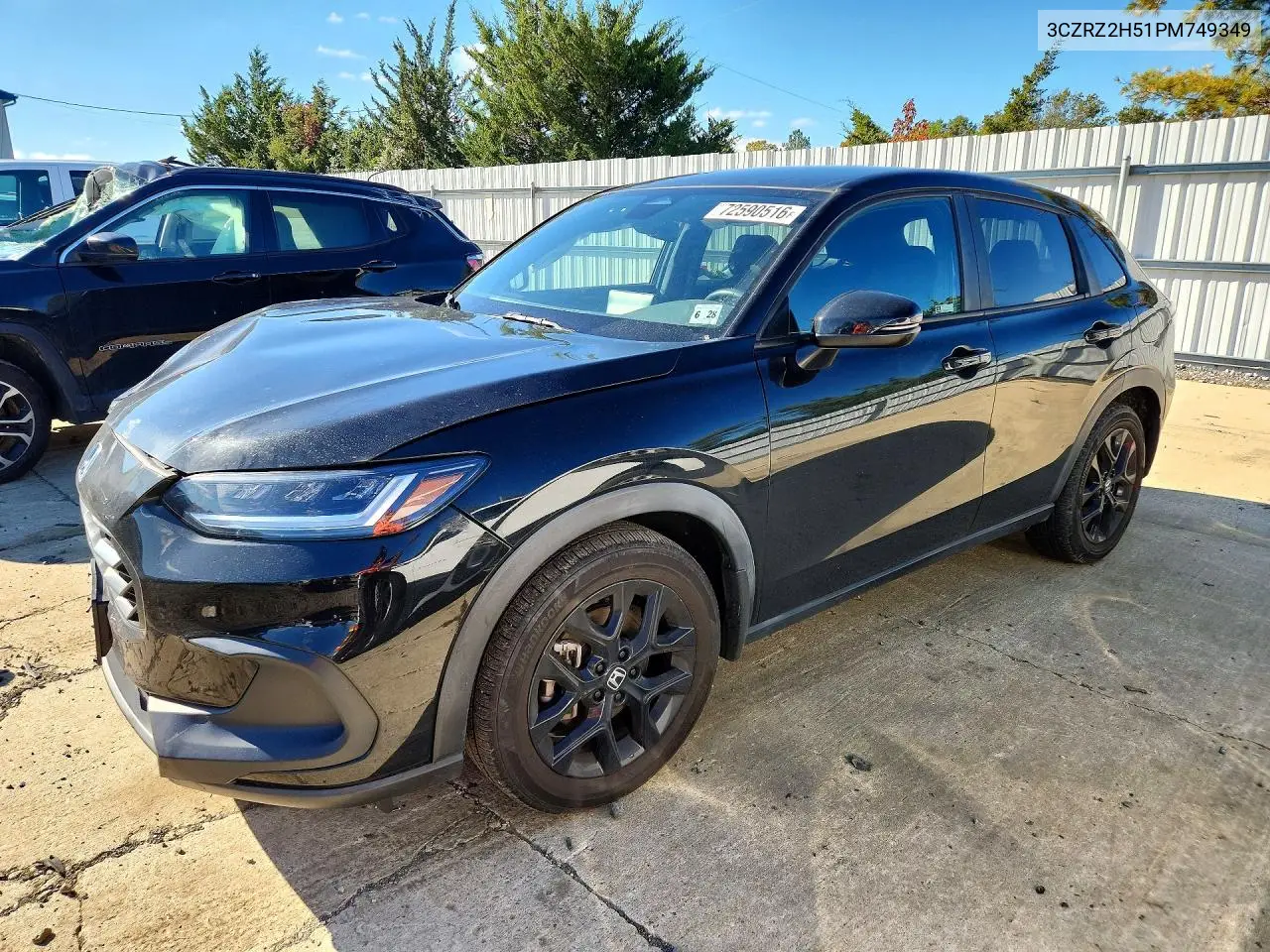 HONDA HR-V 2023, VIN 3CZRZ2H51PM749349