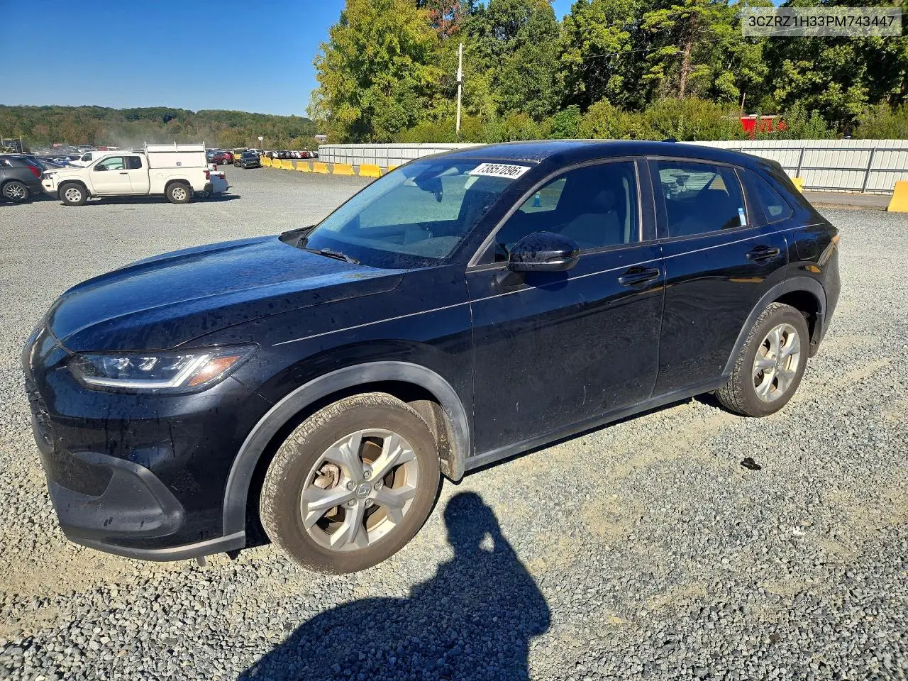 HONDA HR-V 2023, VIN 3CZRZ1H33PM743447