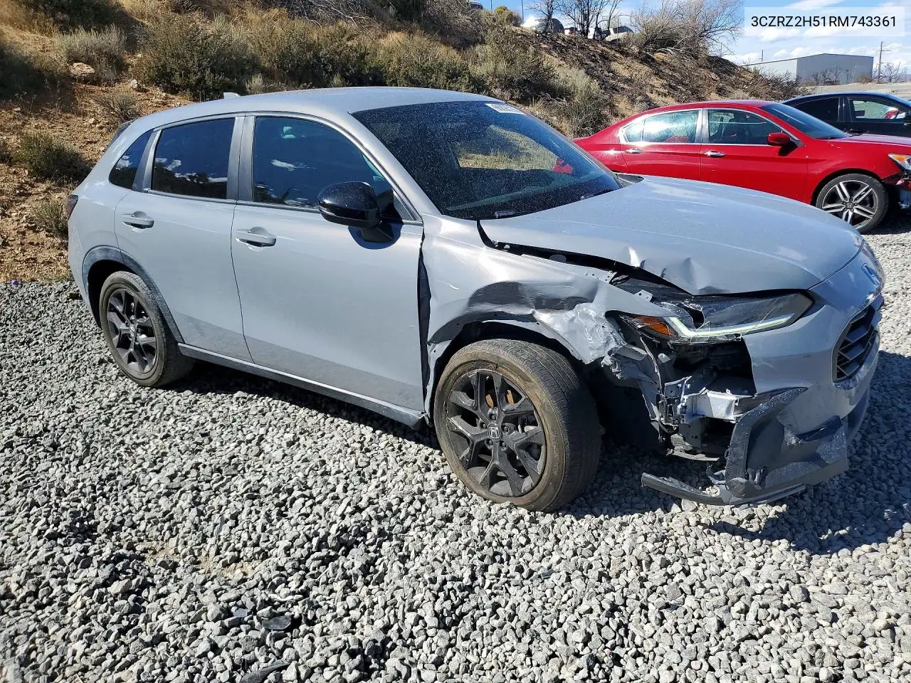 2024 HONDA HR-V VIN 3CZRZ2H51RM743361 — фото 4