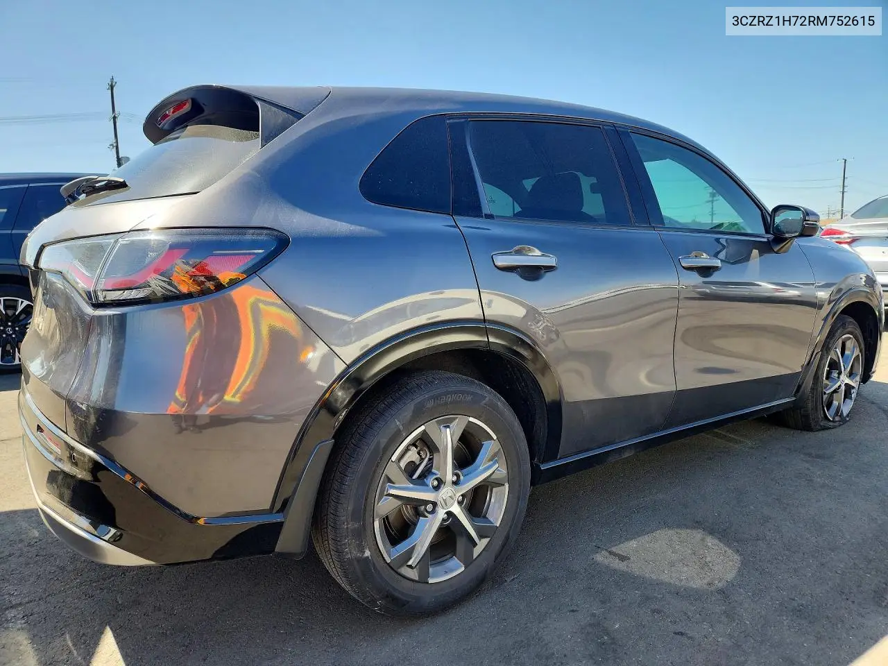 2024 HONDA HR-V VIN 3CZRZ1H72RM752615 — фото 3