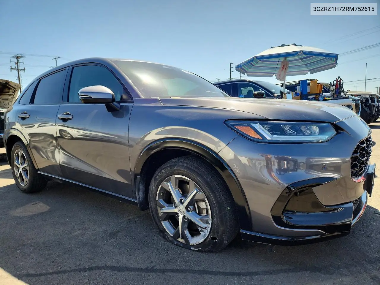 2024 HONDA HR-V VIN 3CZRZ1H72RM752615 — фото 4