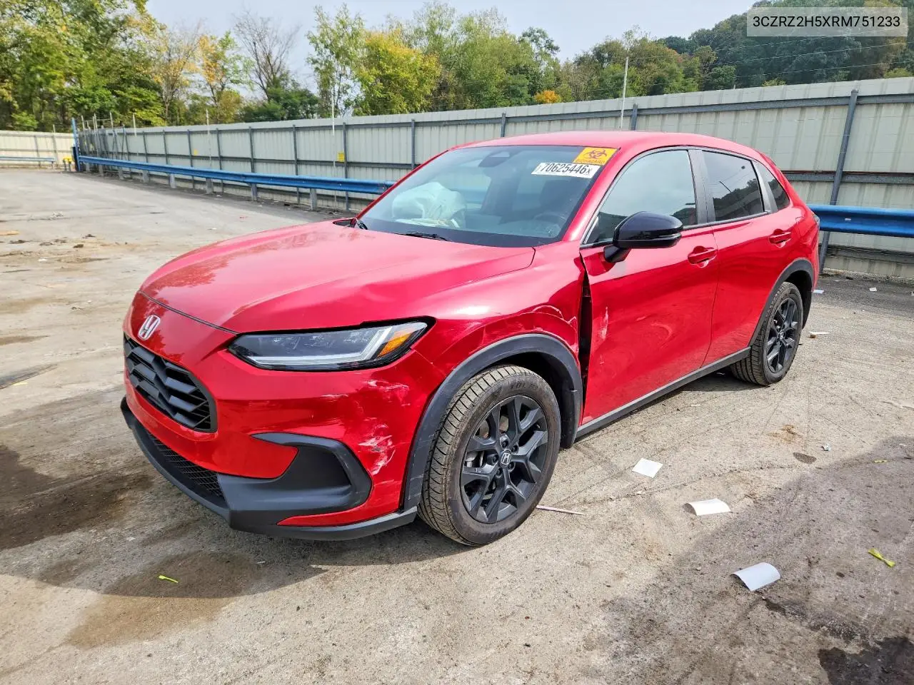 HONDA HR-V 2024, VIN 3CZRZ2H5XRM751233