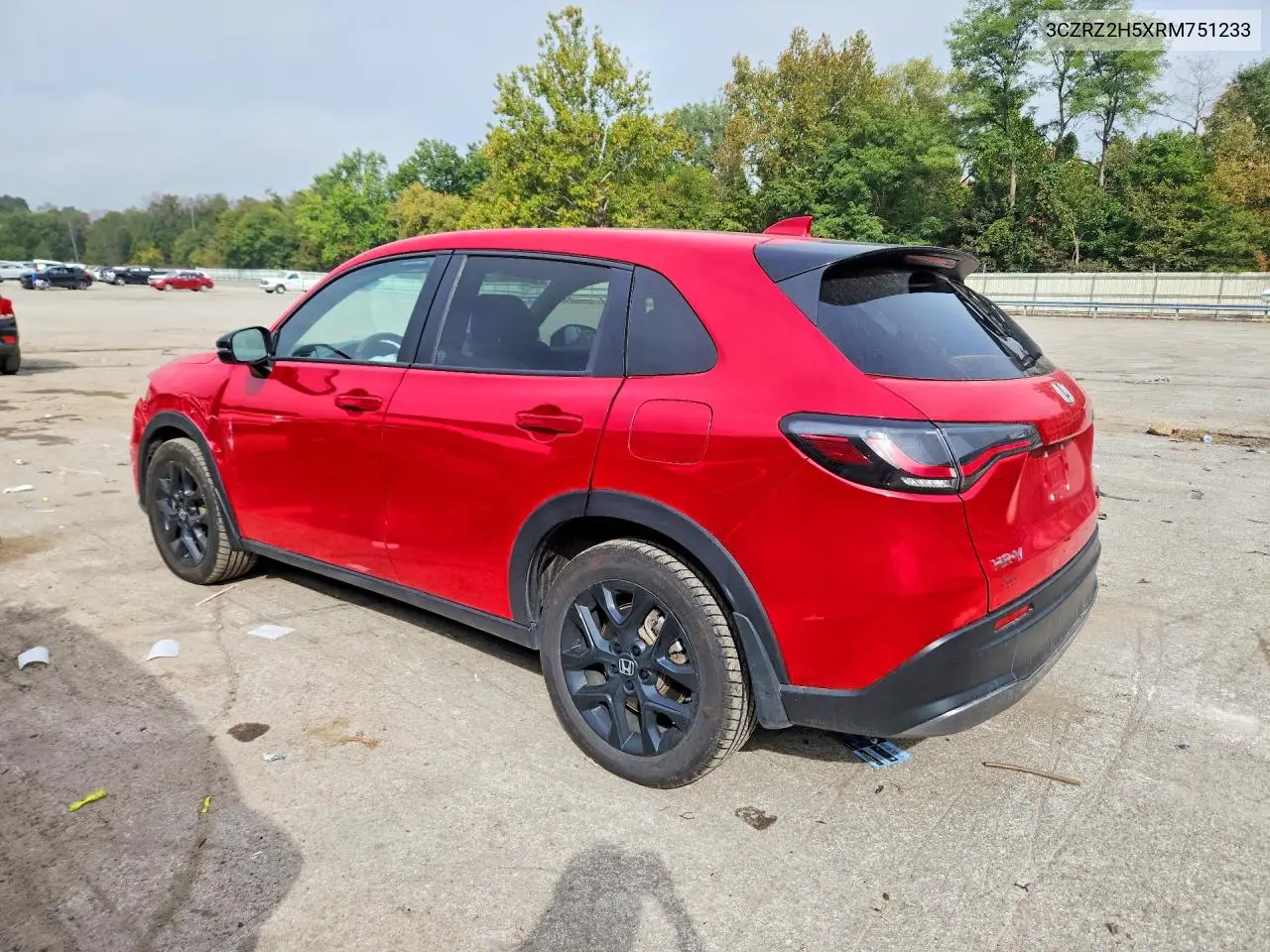 2024 HONDA HR-V VIN 3CZRZ2H5XRM751233 — фото 2