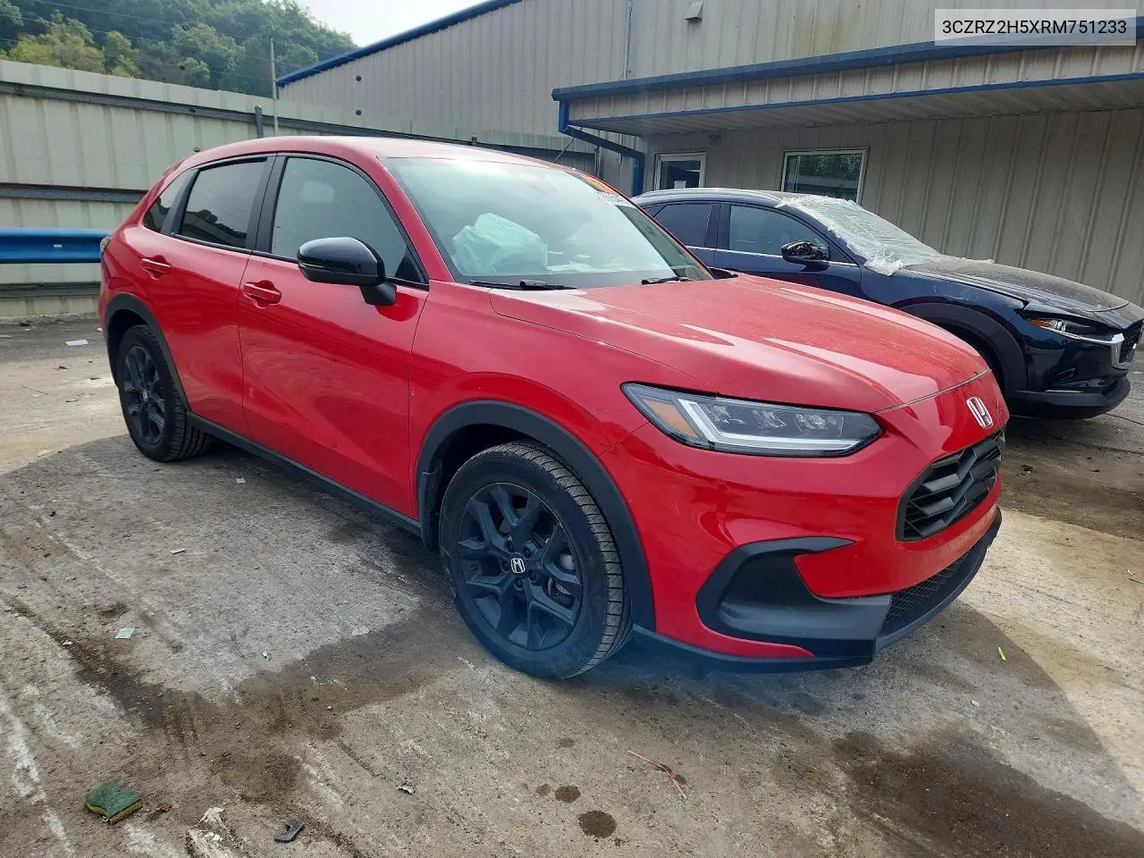 2024 HONDA HR-V VIN 3CZRZ2H5XRM751233 — фото 4