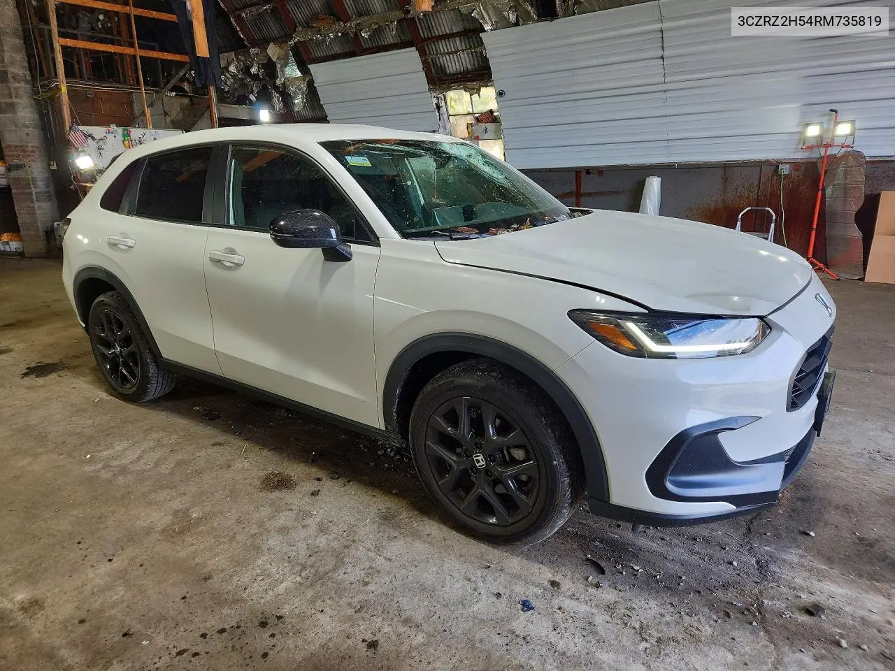 2024 HONDA HR-V VIN 3CZRZ2H54RM735819 — фото 4