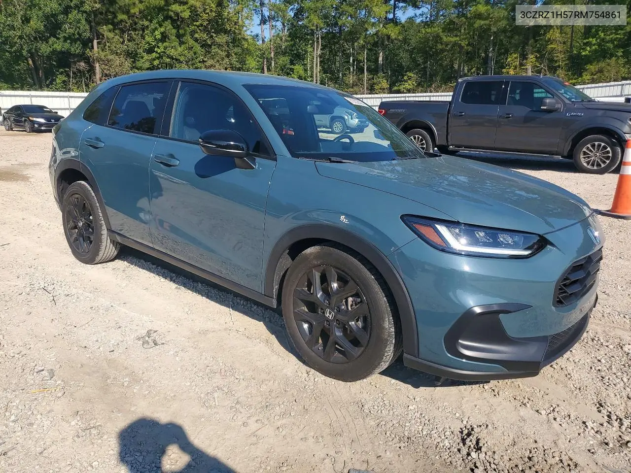 2024 HONDA HR-V VIN 3CZRZ1H57RM754861 — фото 4