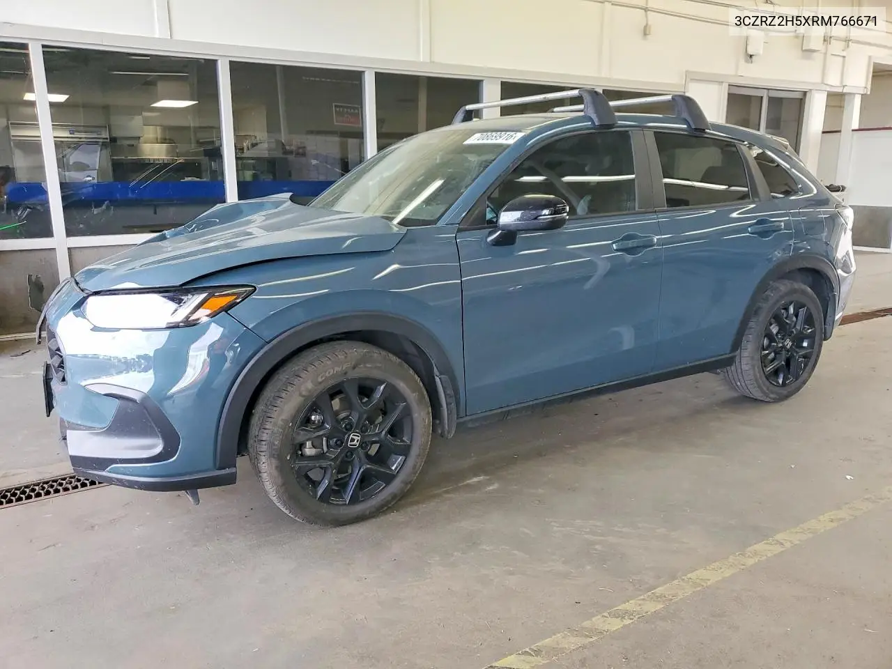 2024 HONDA HR-V VIN 3CZRZ2H5XRM766671 — фото 3