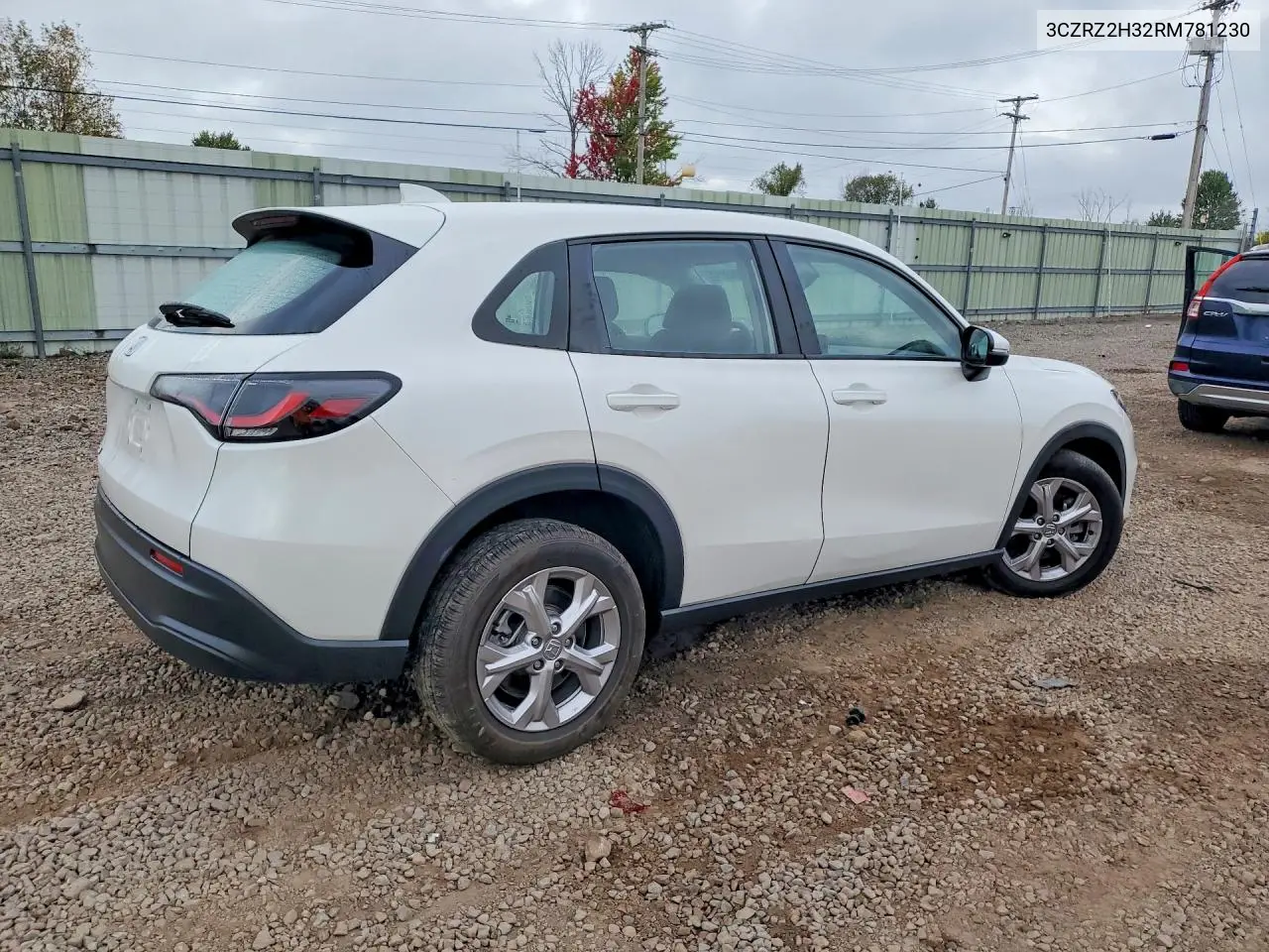 2024 HONDA HR-V VIN 3CZRZ2H32RM781230 — фото 3