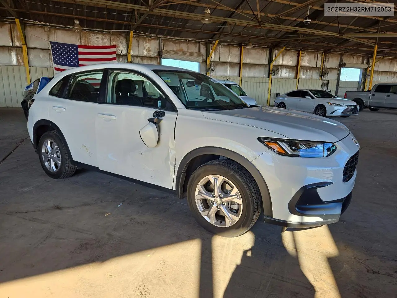 2024 HONDA HR-V VIN 3CZRZ2H32RM712053 — фото 4