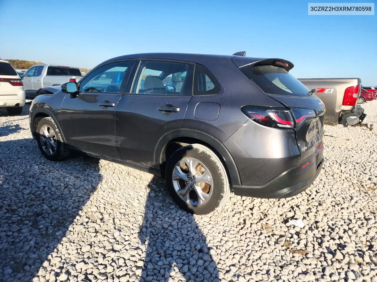 2024 HONDA HR-V VIN 3CZRZ2H3XRM780598 — фото 2
