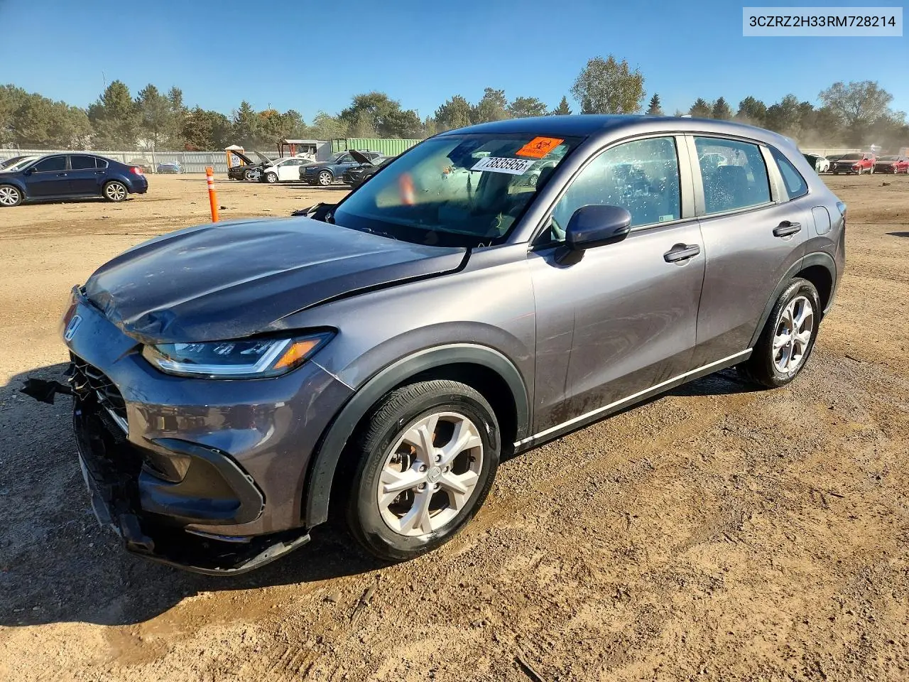 HONDA HR-V 2024, VIN 3CZRZ2H33RM728214