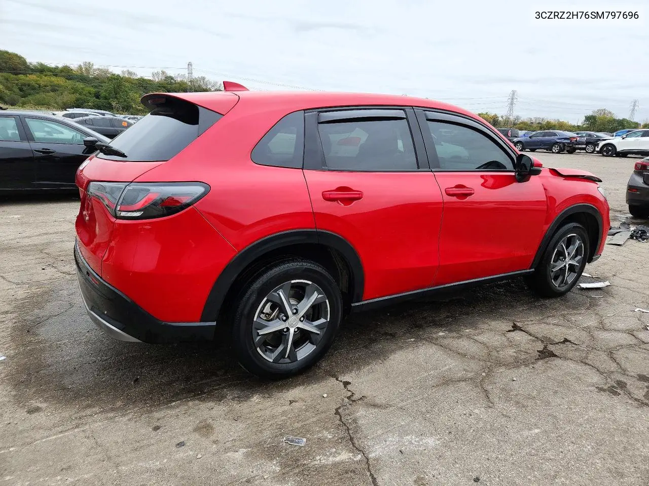2025 HONDA HR-V VIN 3CZRZ2H76SM797696 — фото 3