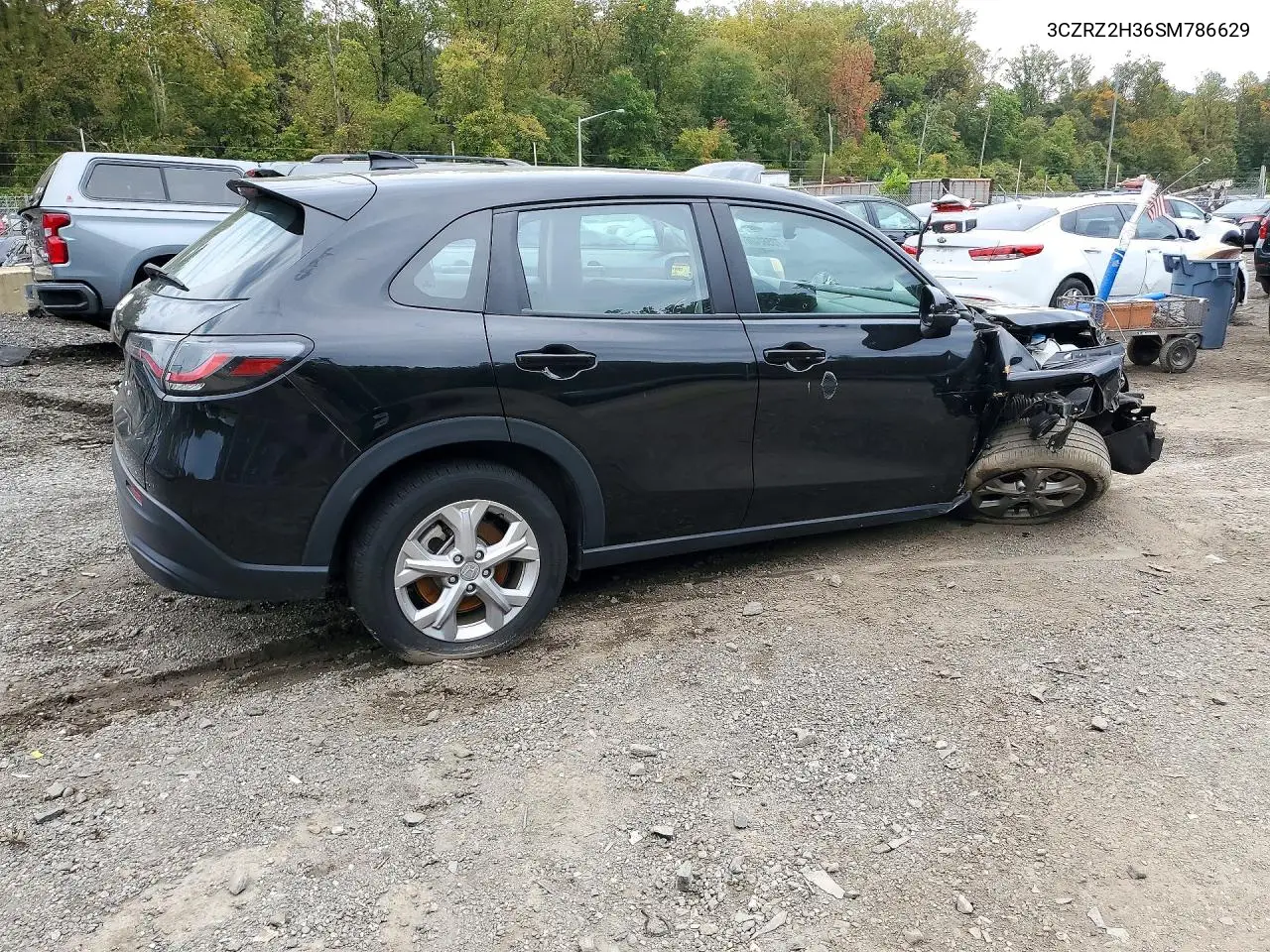 2025 HONDA HR-V VIN 3CZRZ2H36SM786629 — фото 3