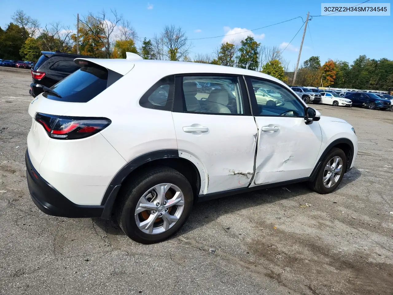 2025 HONDA HR-V VIN 3CZRZ2H34SM734545 — фото 3
