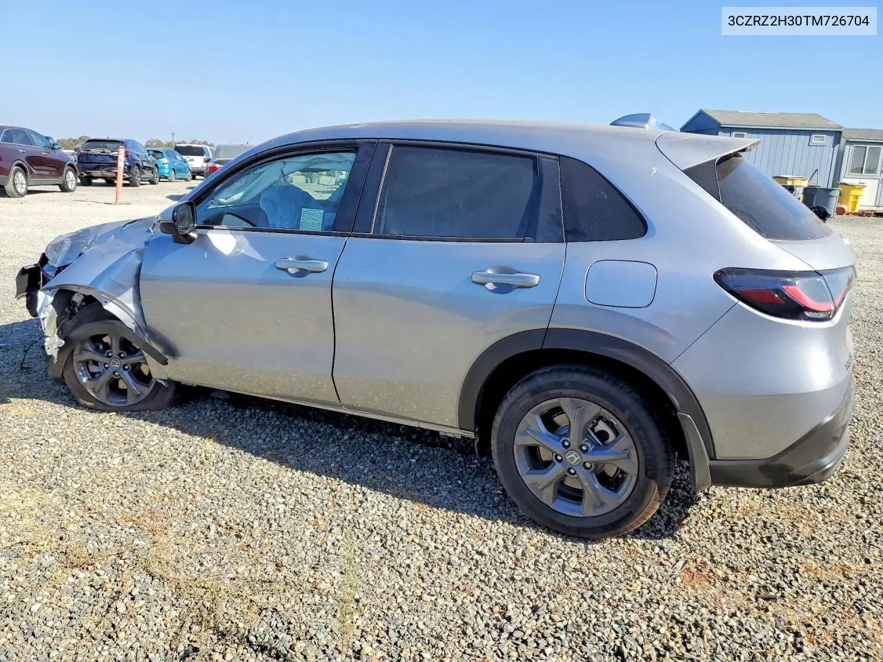 2026 HONDA HR-V VIN 3CZRZ2H30TM726704 — фото 2