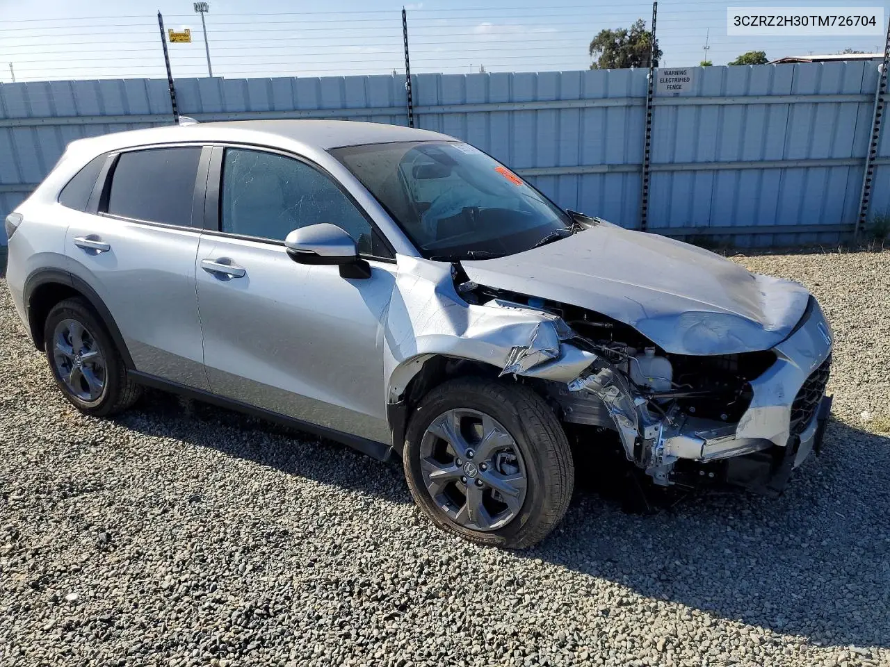 2026 HONDA HR-V VIN 3CZRZ2H30TM726704 — фото 4