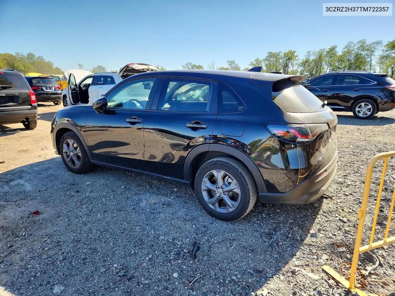 2026 HONDA HR-V VIN 3CZRZ2H37TM722357 — фото 2