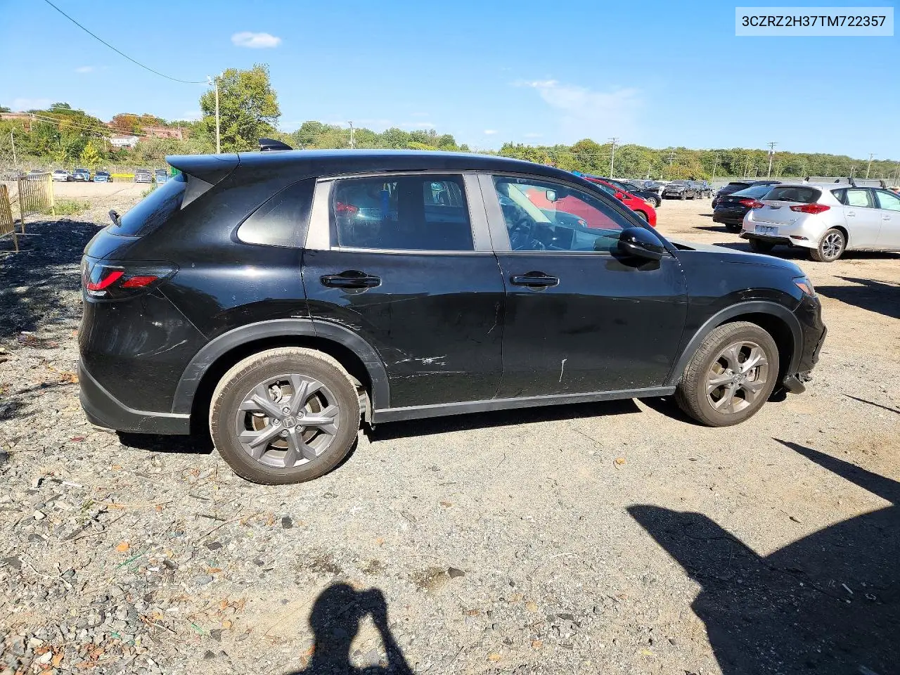 2026 HONDA HR-V VIN 3CZRZ2H37TM722357 — фото 3