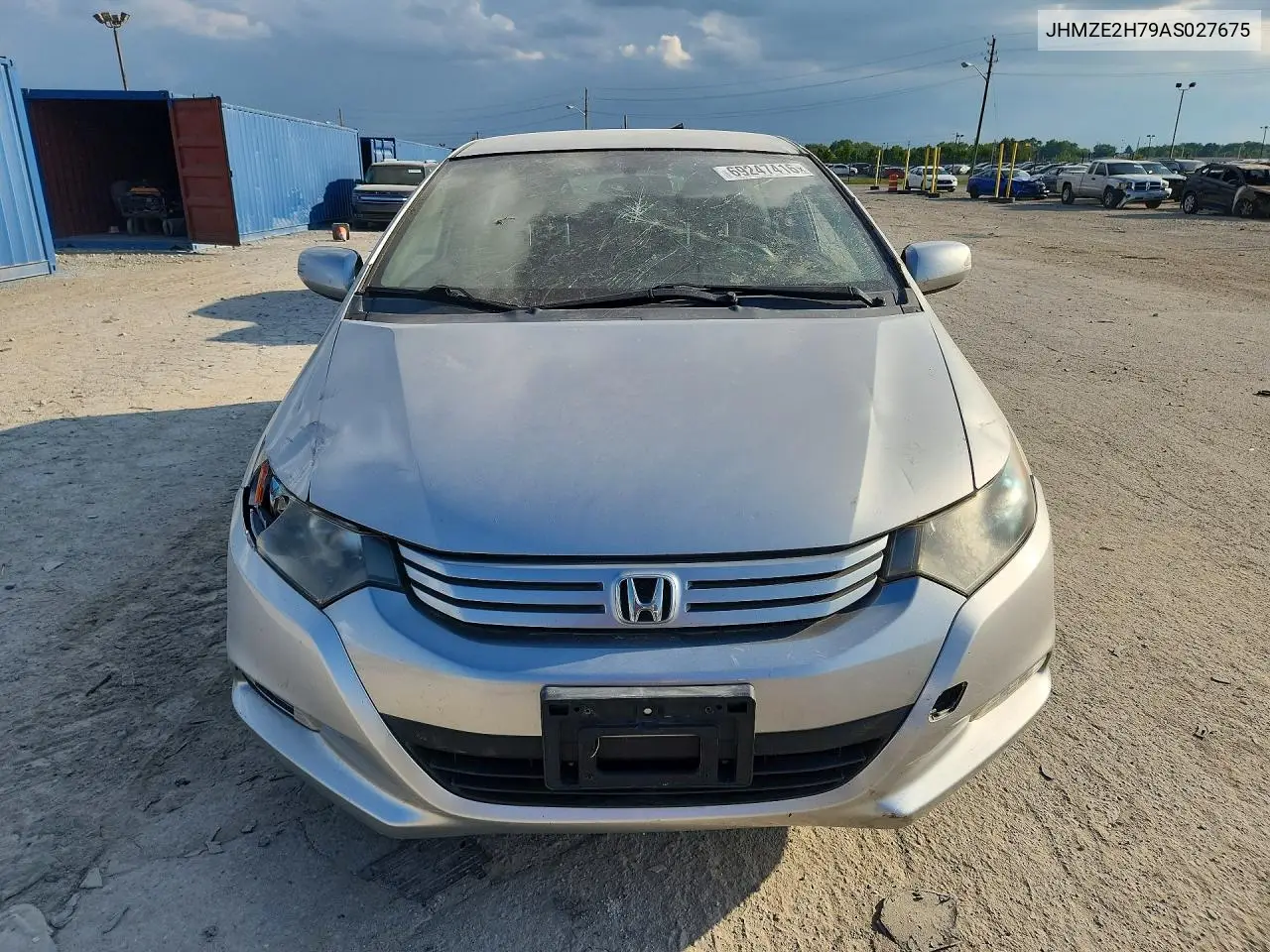 2010 HONDA INSIGHT VIN JHMZE2H79AS027675 — фото 5