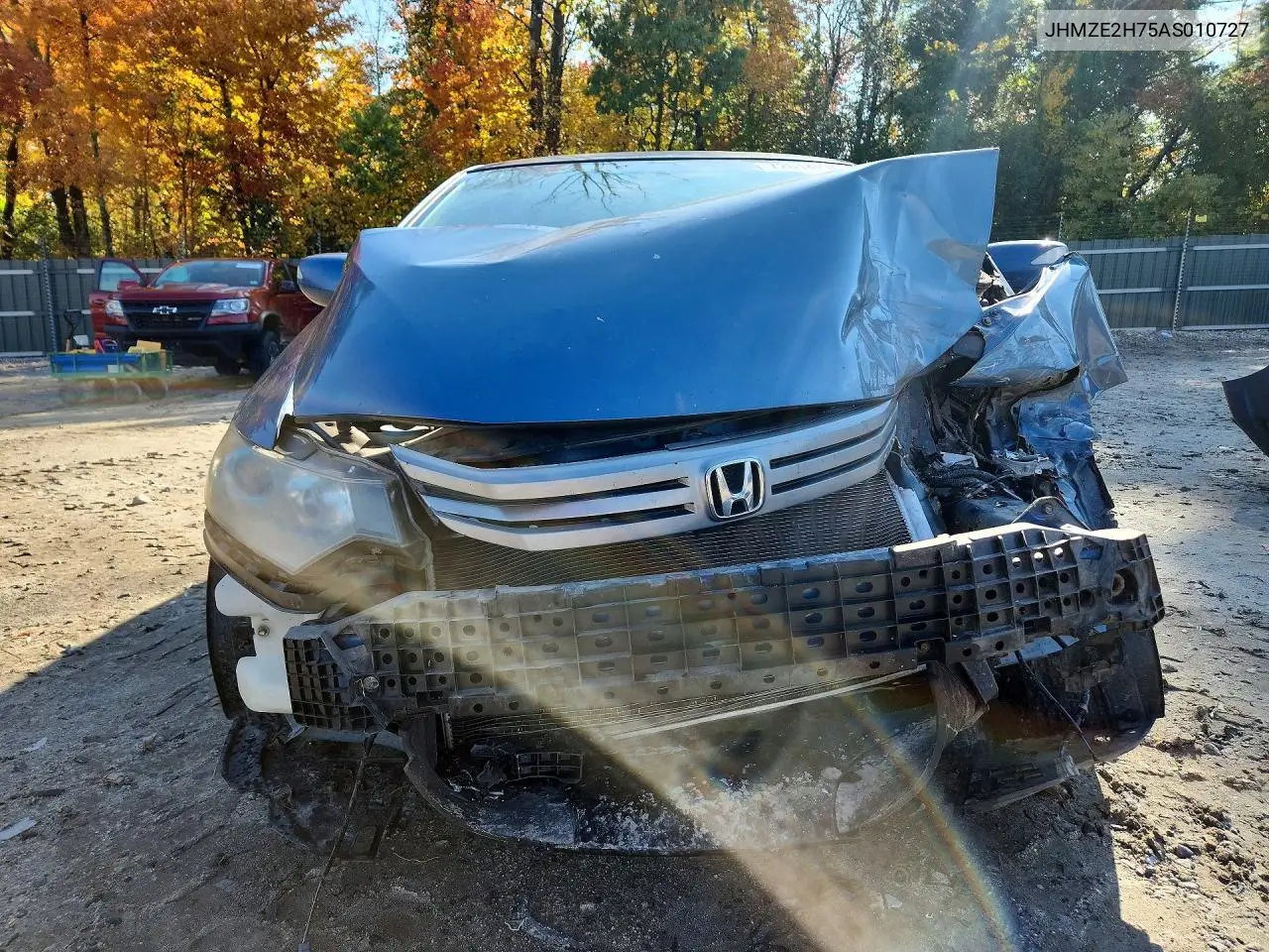 2010 HONDA INSIGHT VIN JHMZE2H75AS010727 — фото 5