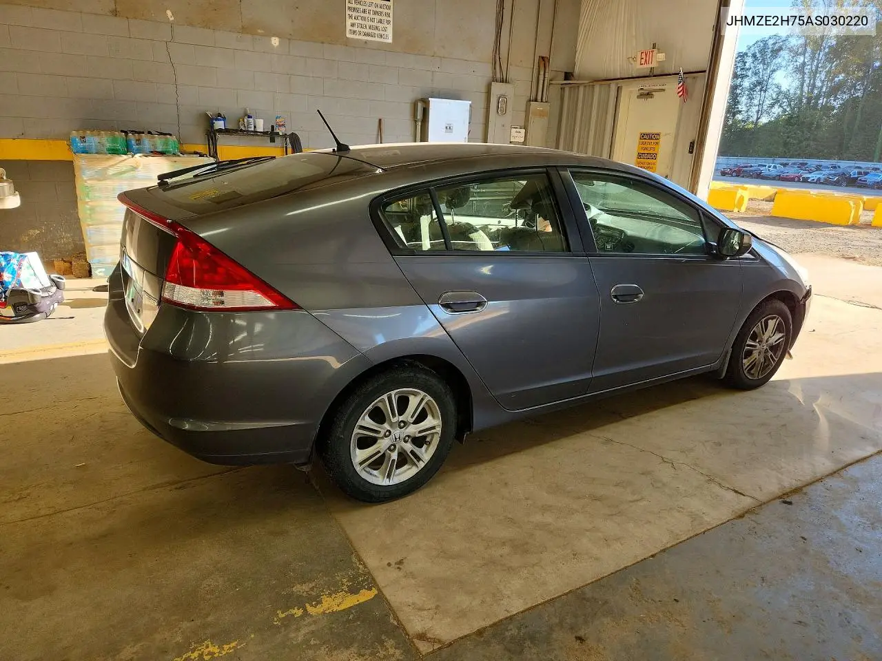 2010 HONDA INSIGHT VIN JHMZE2H75AS030220 — фото 3