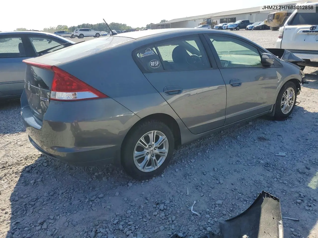2011 HONDA INSIGHT VIN JHMZE2H76BS012858 — фото 3
