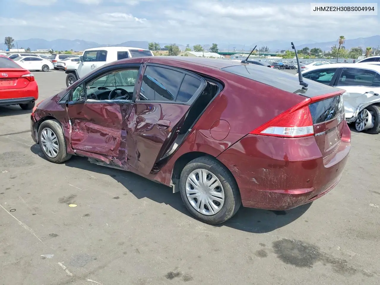 2011 HONDA INSIGHT VIN JHMZE2H30BS004994 — фото 2