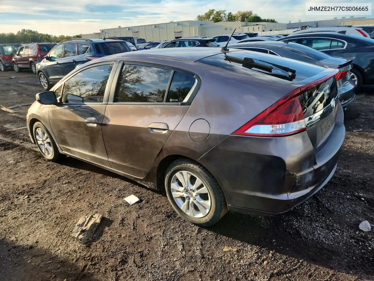 2012 HONDA INSIGHT VIN JHMZE2H77CS006665 — фото 2