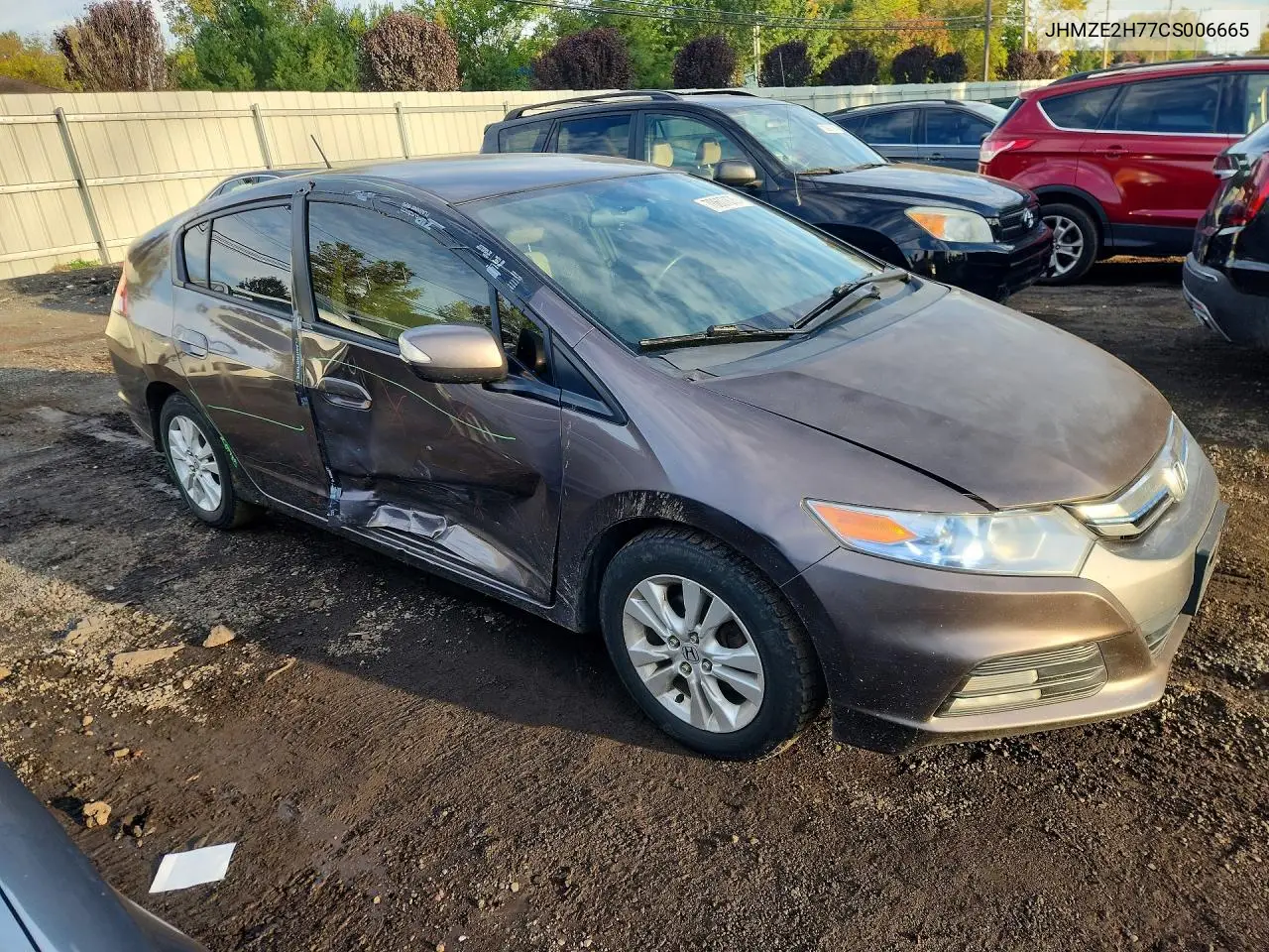 2012 HONDA INSIGHT VIN JHMZE2H77CS006665 — фото 4
