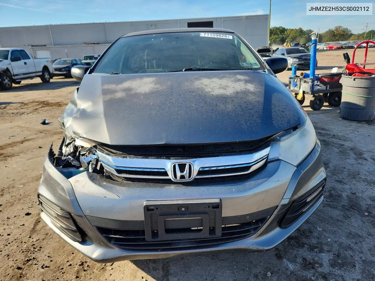 2012 HONDA INSIGHT VIN JHMZE2H53CS002112 — фото 5