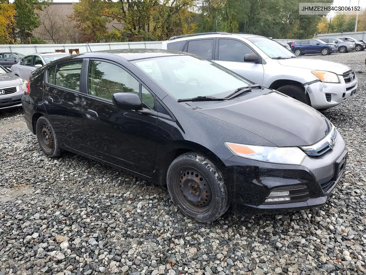 2012 HONDA INSIGHT VIN JHMZE2H34CS006152 — фото 4