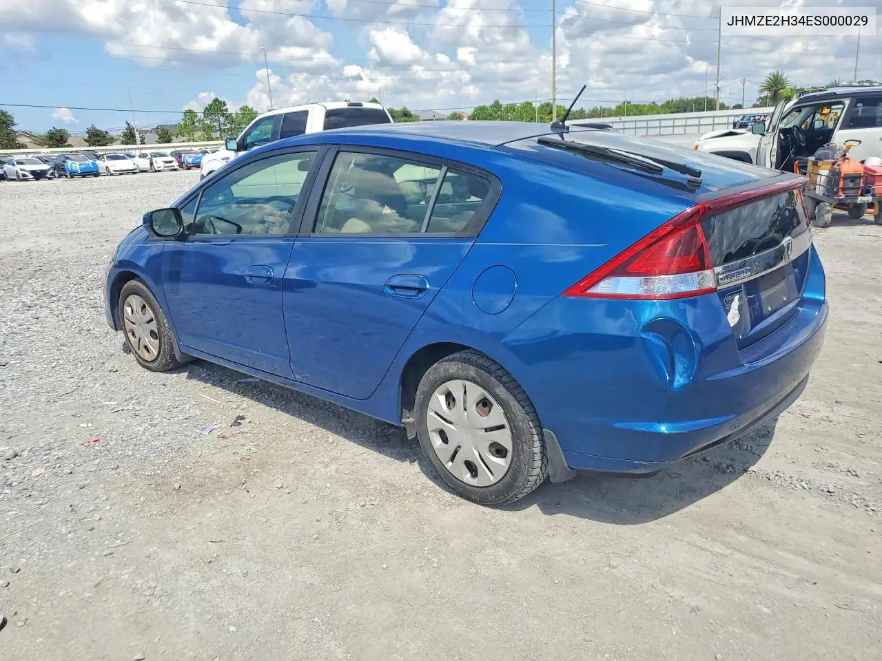 2014 HONDA INSIGHT VIN JHMZE2H34ES000029 — фото 2